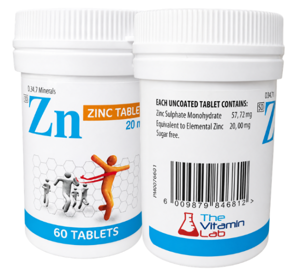 Zinc 20mg Tabs60